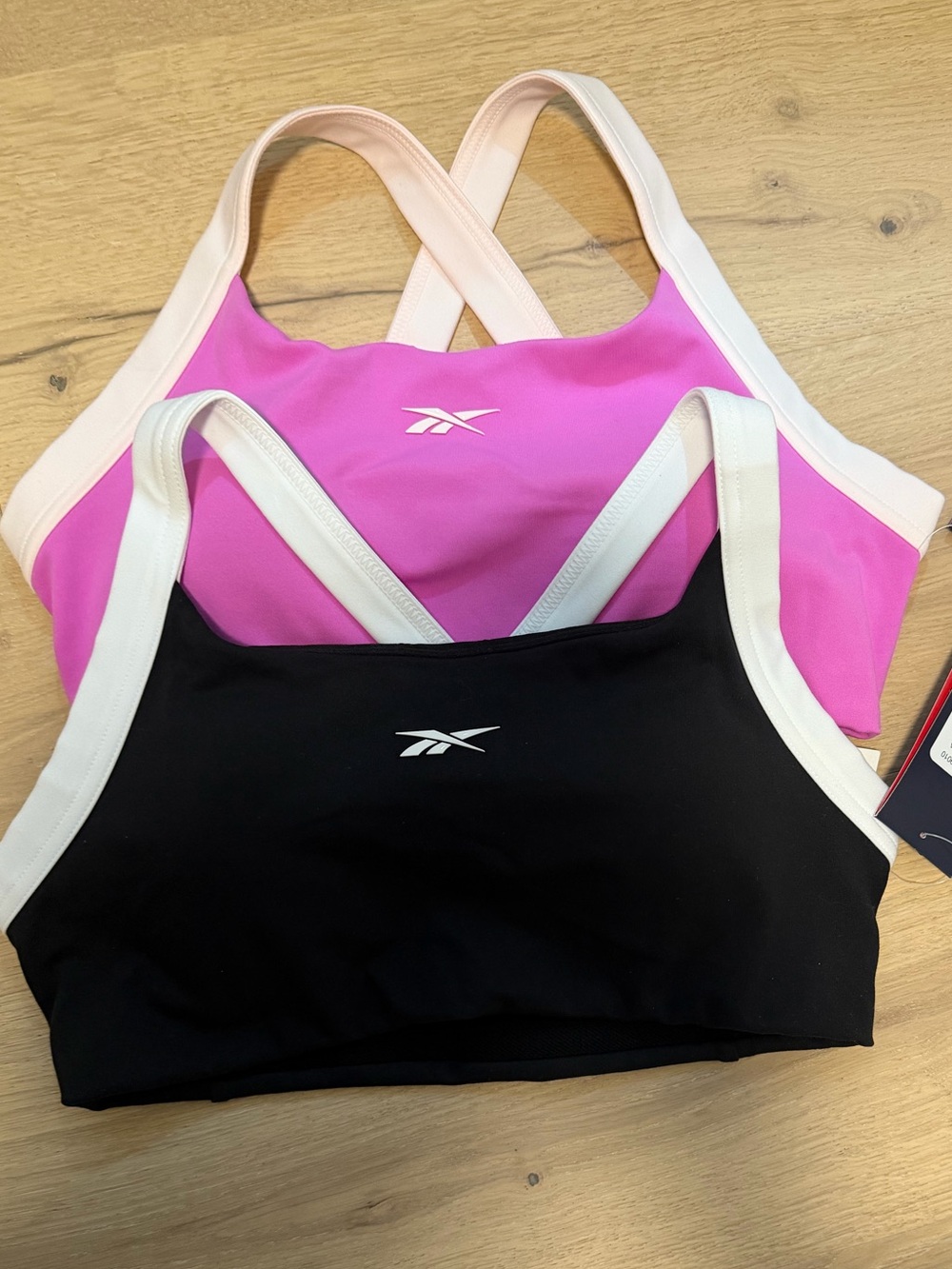 Reebok women’s sports bras.